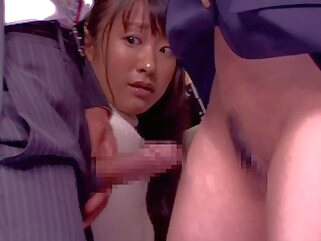 hairy Japanese slut gets crammed in a crowded public bus japanese Xxx Movie